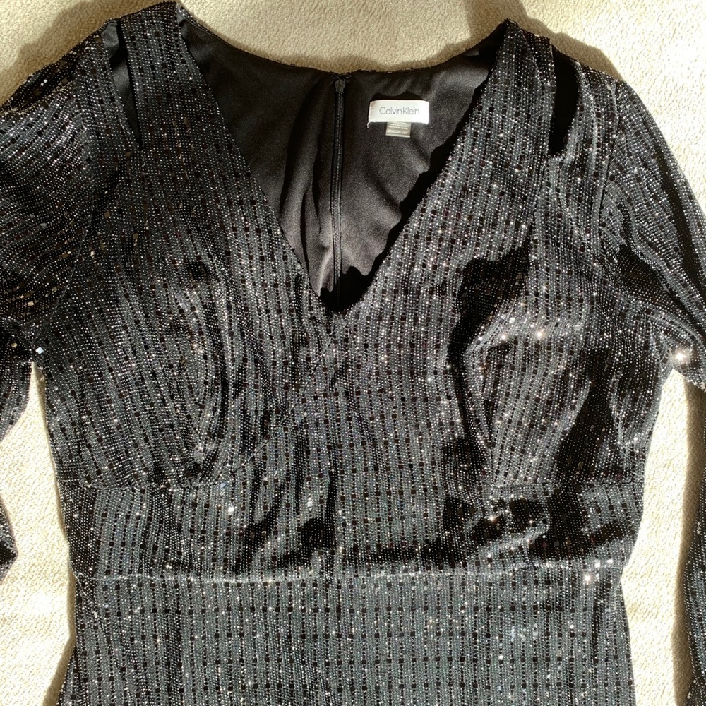 Calvin Klein Sequin Sheath Dress